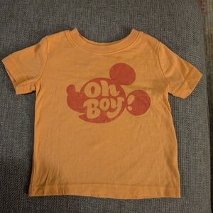 Disney Orange Red Short Sleeve Tee